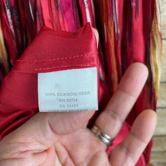 BCBGMAXAZRIA Runway Colorful Silk Dress Size XXS - Picture 6 of 7